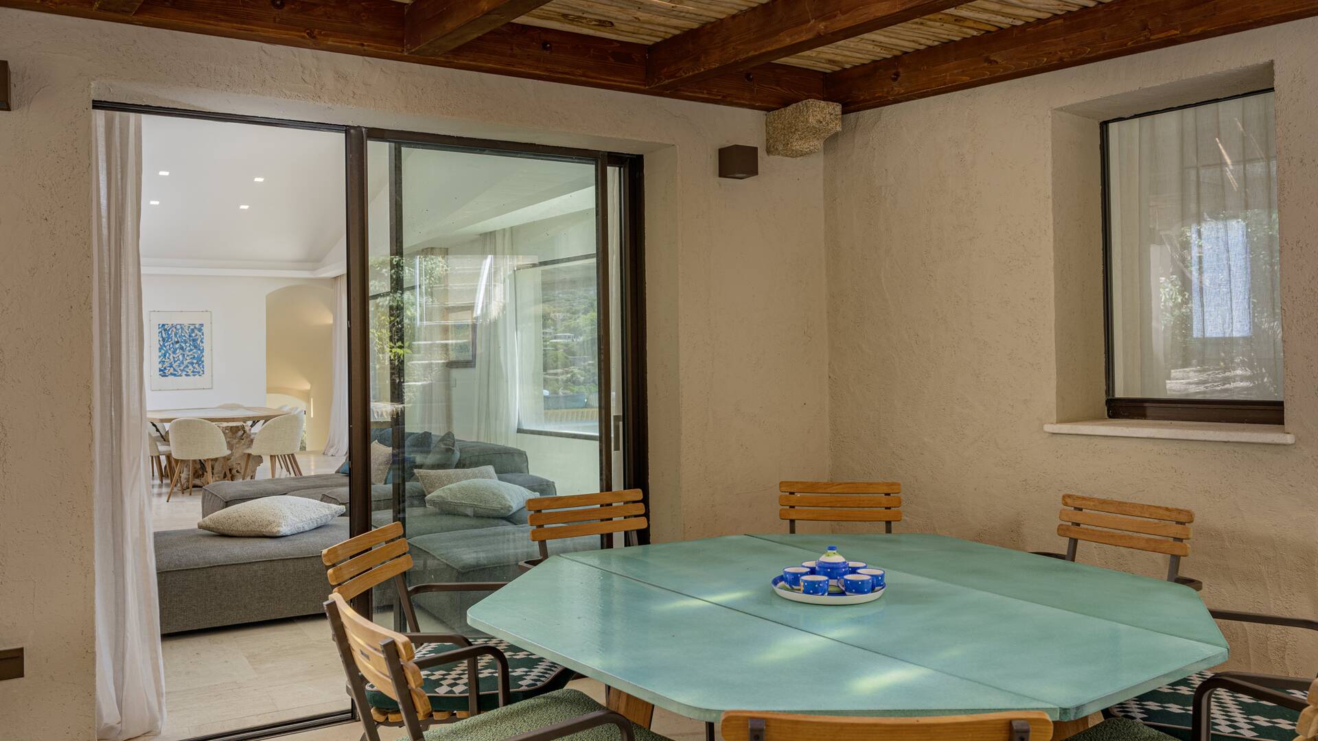 balcony of the villa
