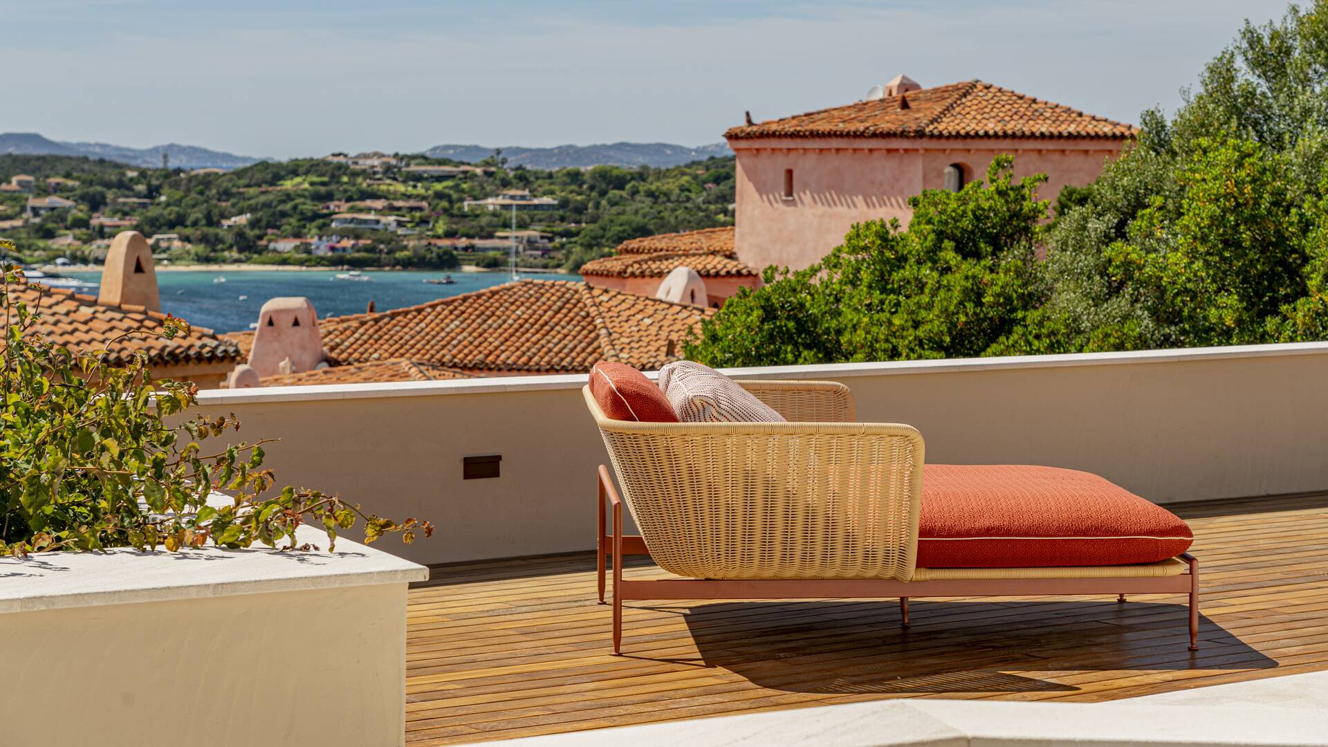 balcony of the villa