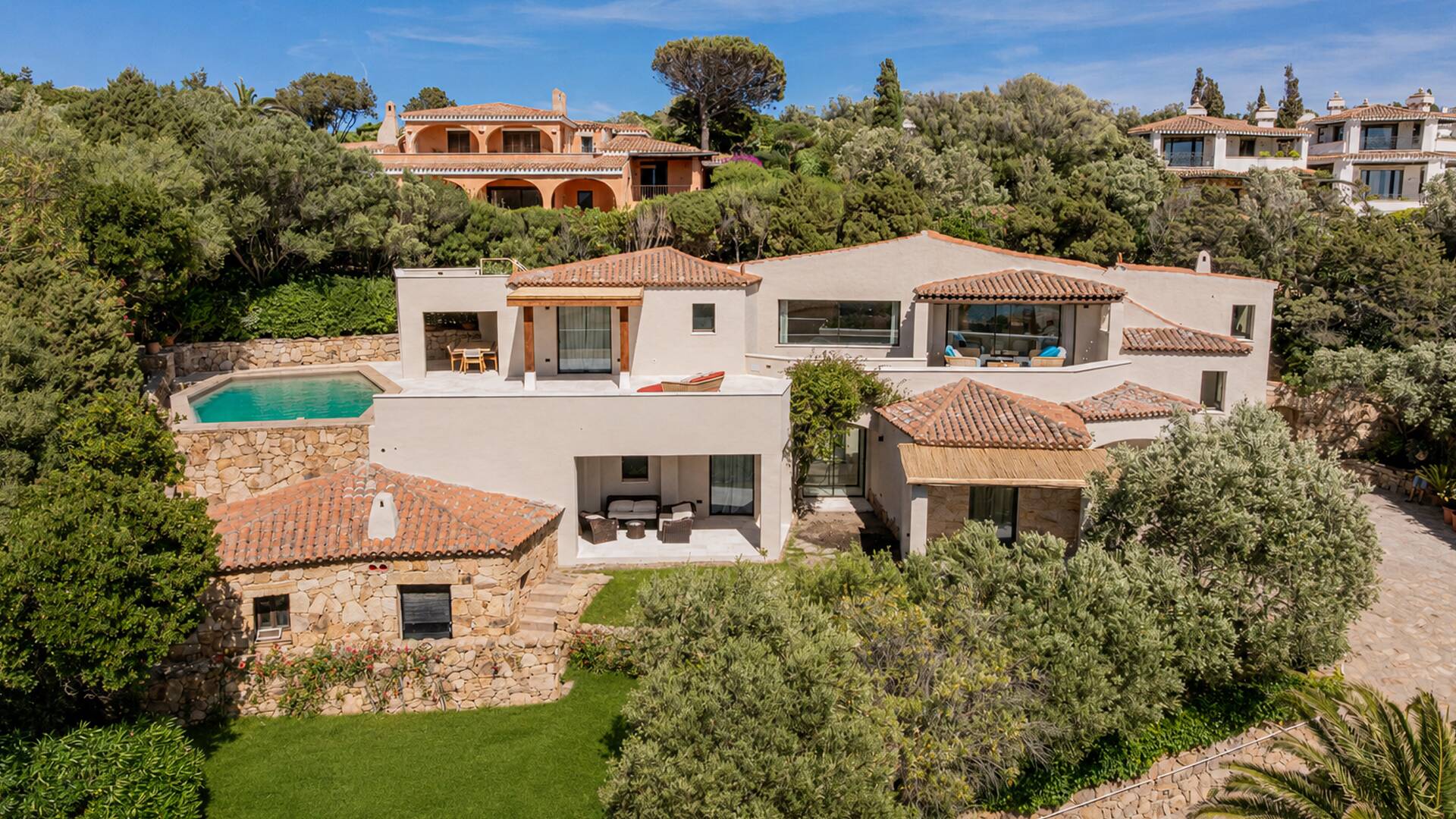 luxury Villa Sveva in Sardinia with private swimming pool