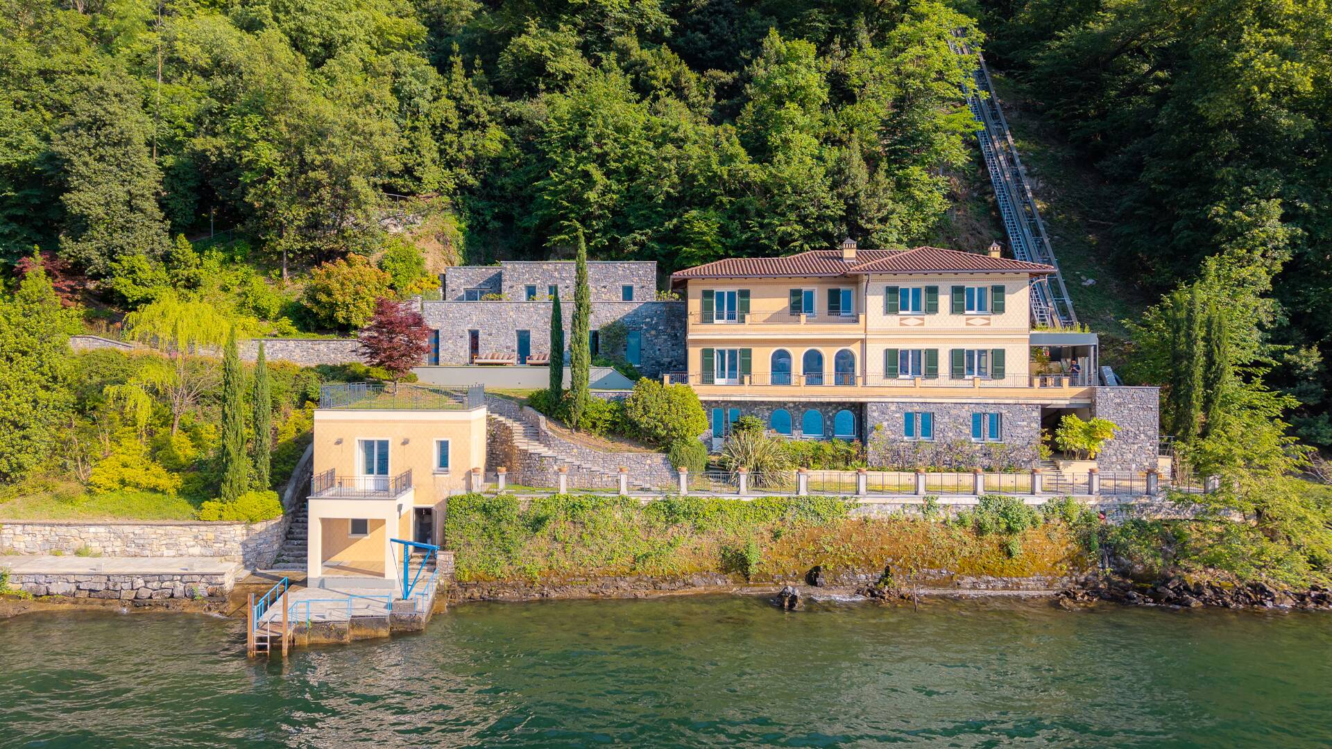 Exterior of the villa
