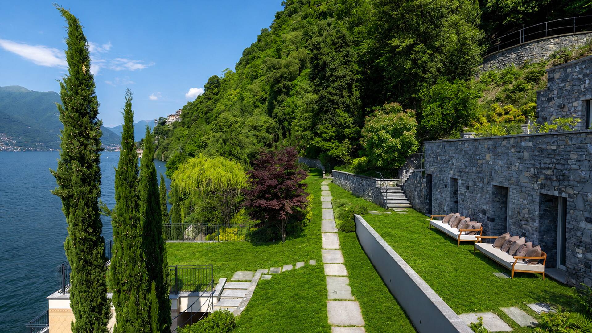 Exterior of the villa