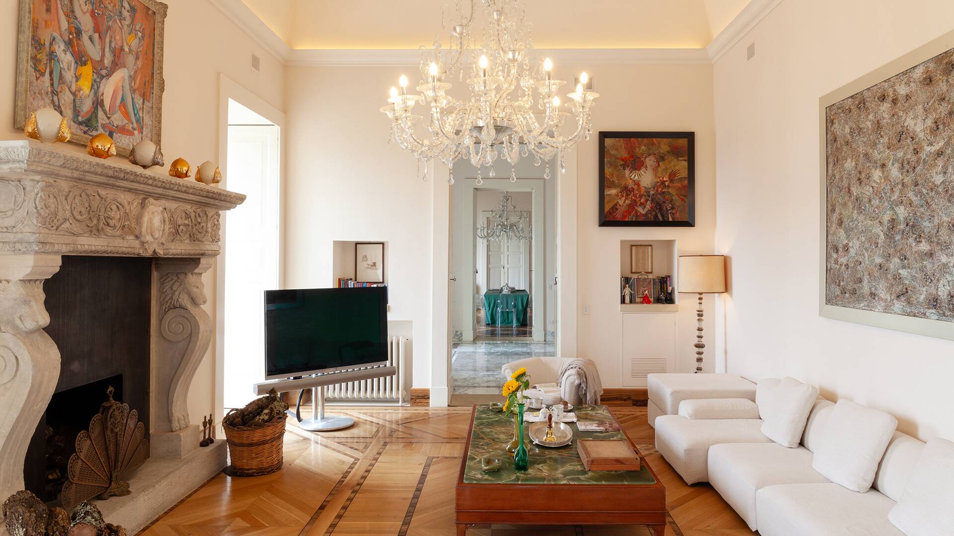 Living room with sofa