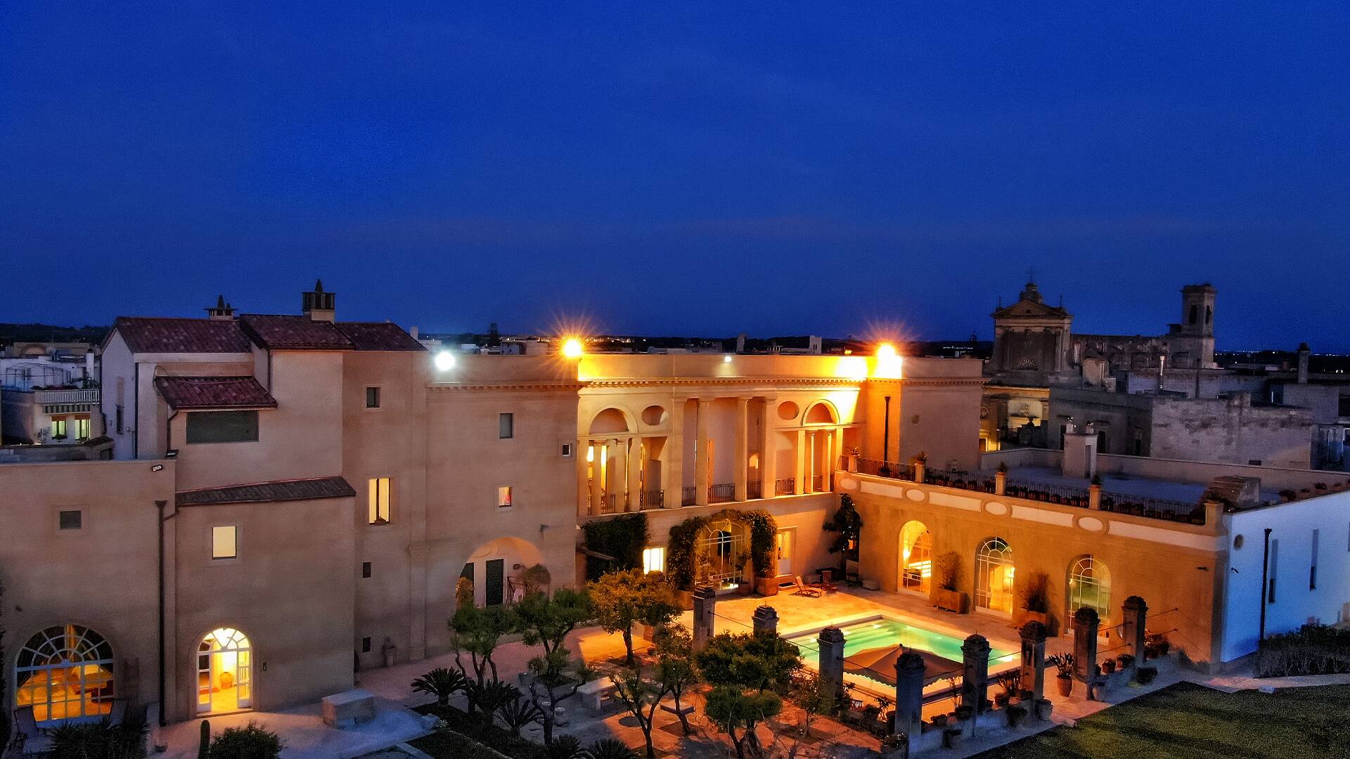 Night at the villa