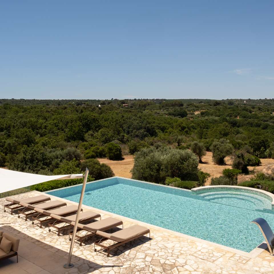 luxury  villa Trullo Siepe in Puglia with private  swimming pool