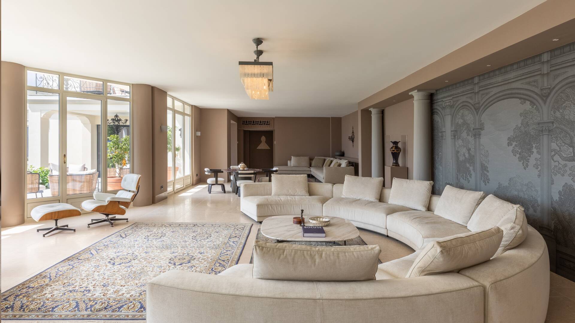 Drawing room with sofas