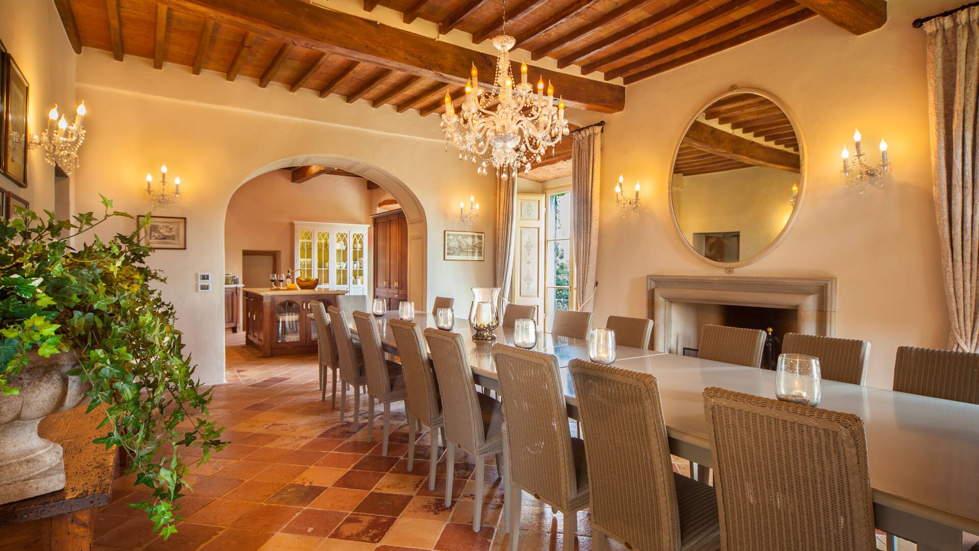 main villa, dining room