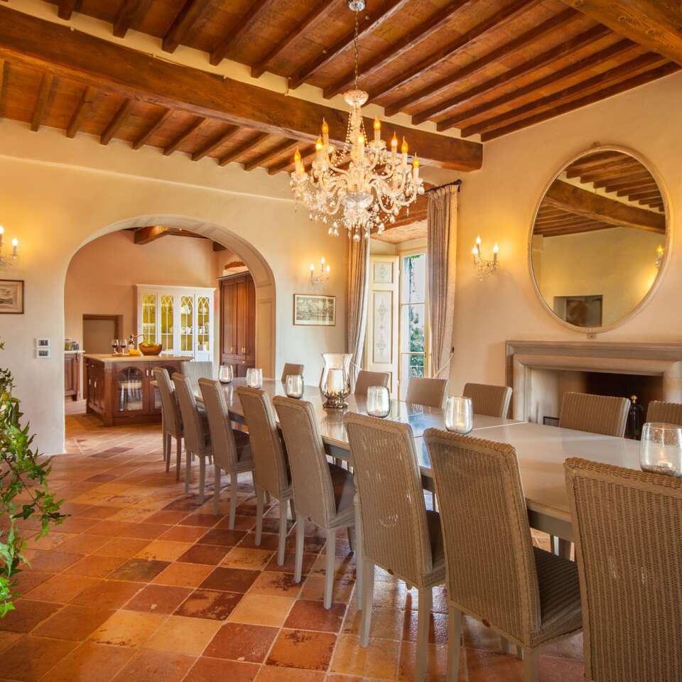 main villa, dining room