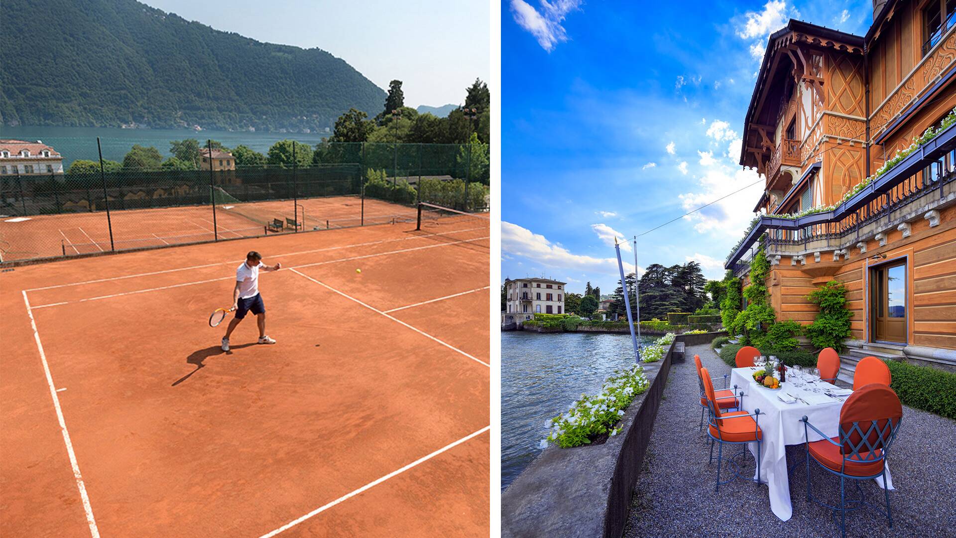 Villa d'Este, hotel, tennis court