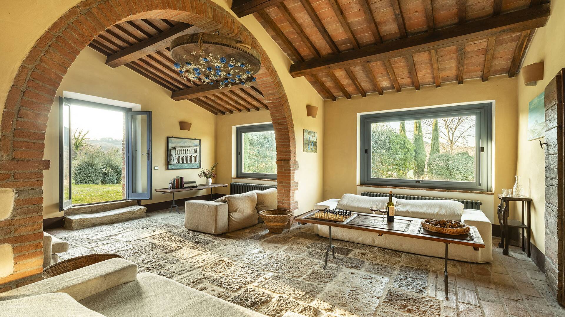 ground floor, living room with direct access to outdoor