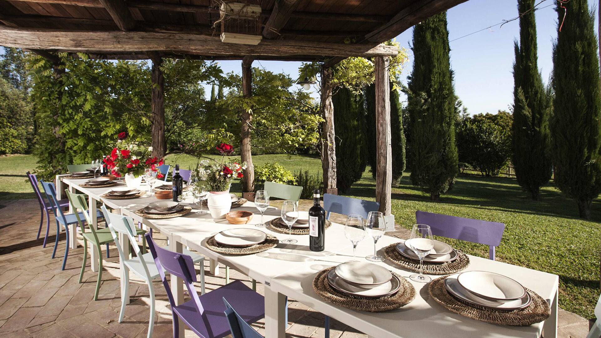al fresco dining table