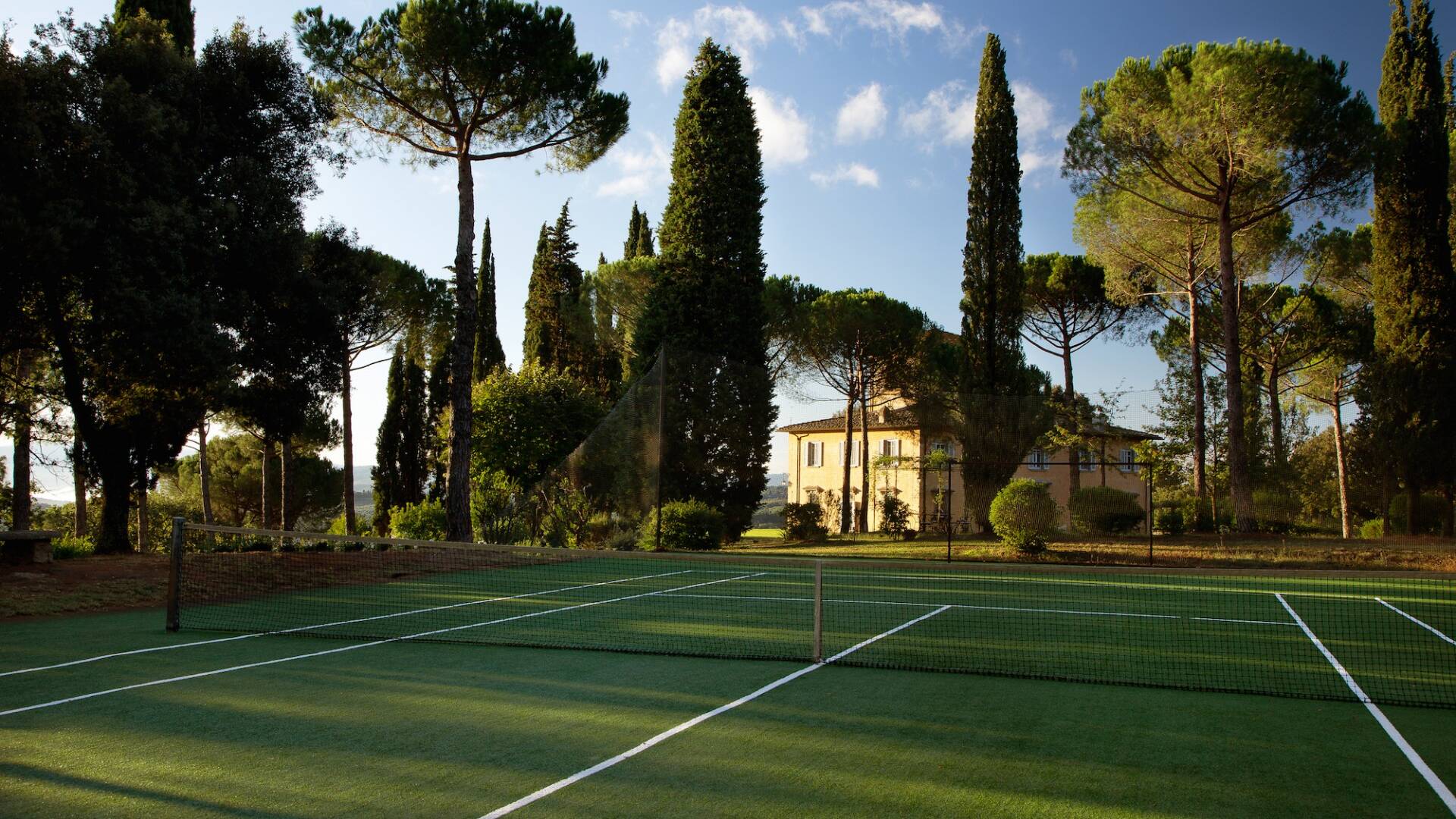 private tennis court