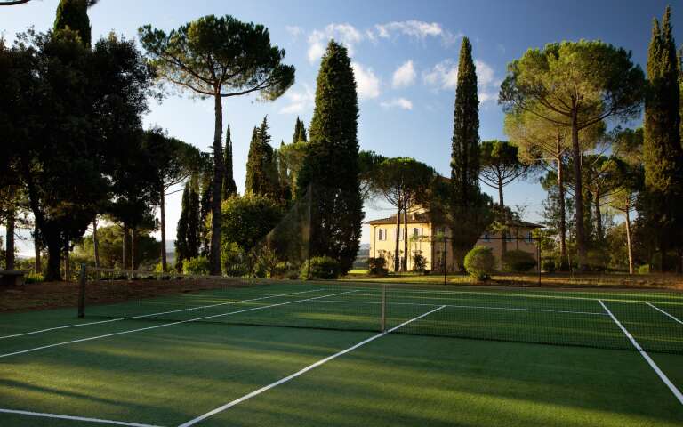 private tennis court