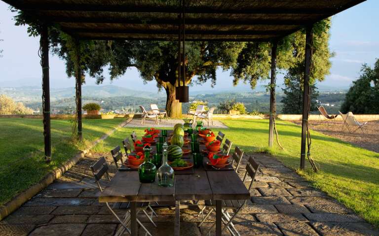 outdoor dining table for alfresco meals