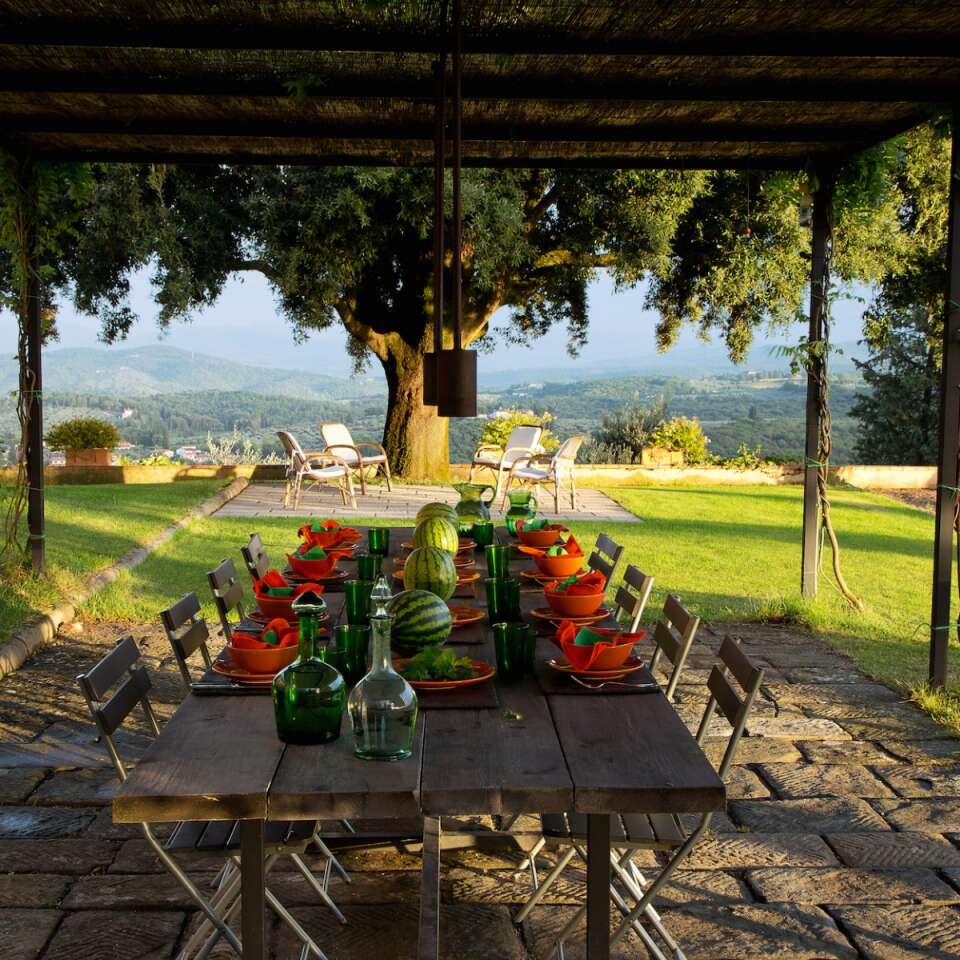 outdoor dining table for alfresco meals