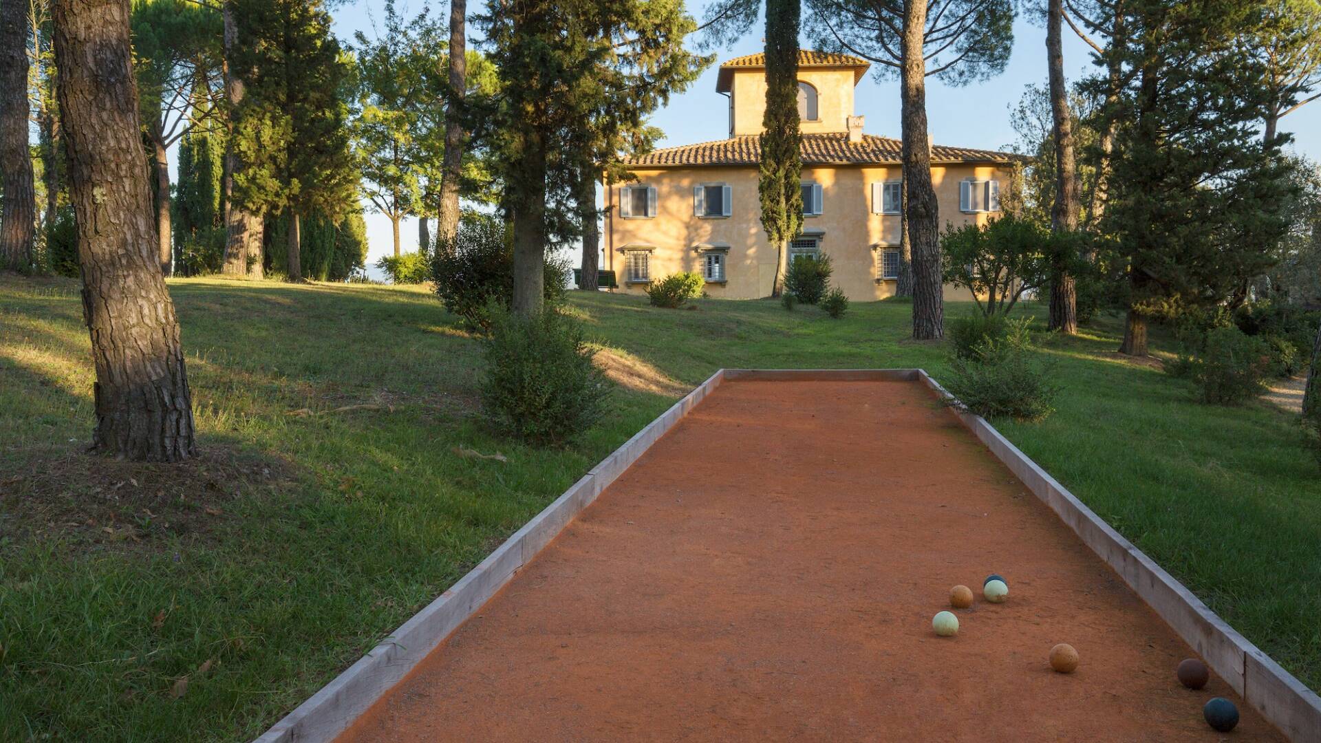 private bocce court