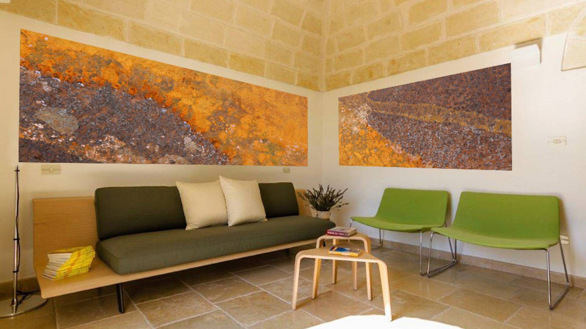 main trullo, living area