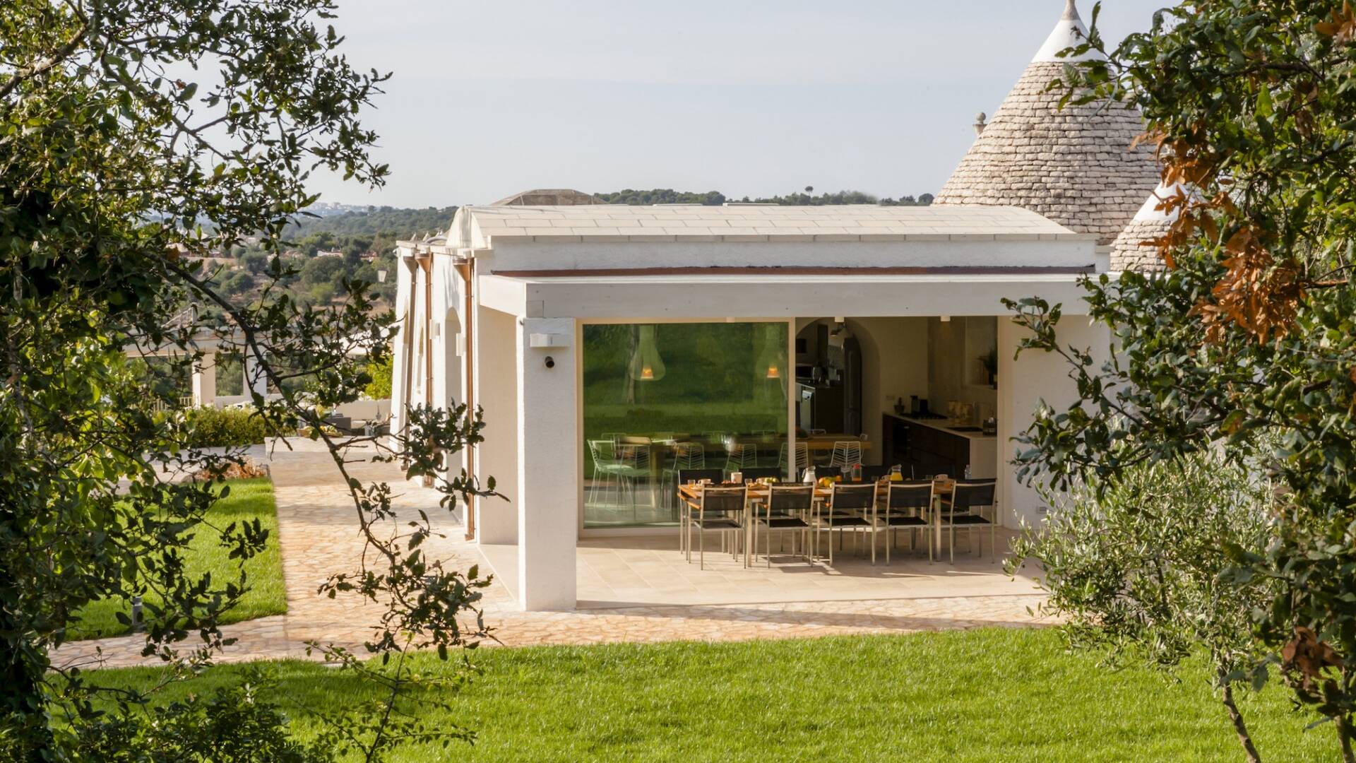 kitchen and al fresco dining area