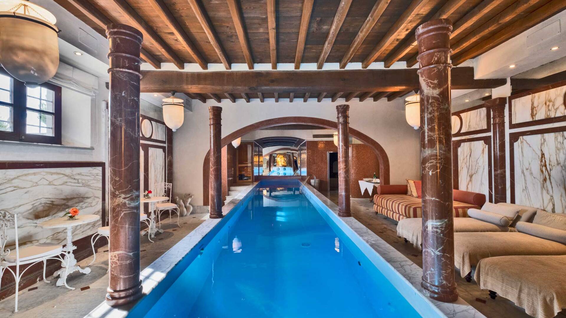 large indoor pool