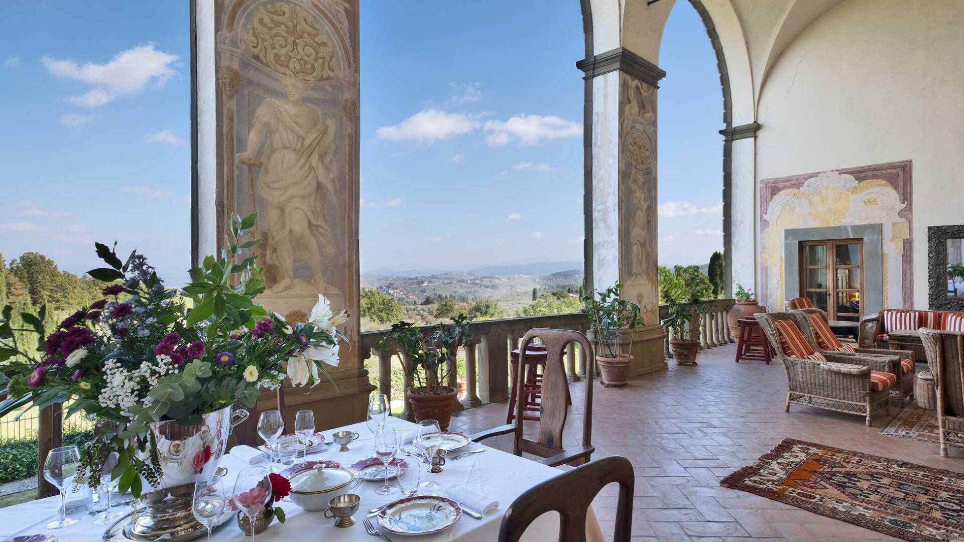 alfresco dining area