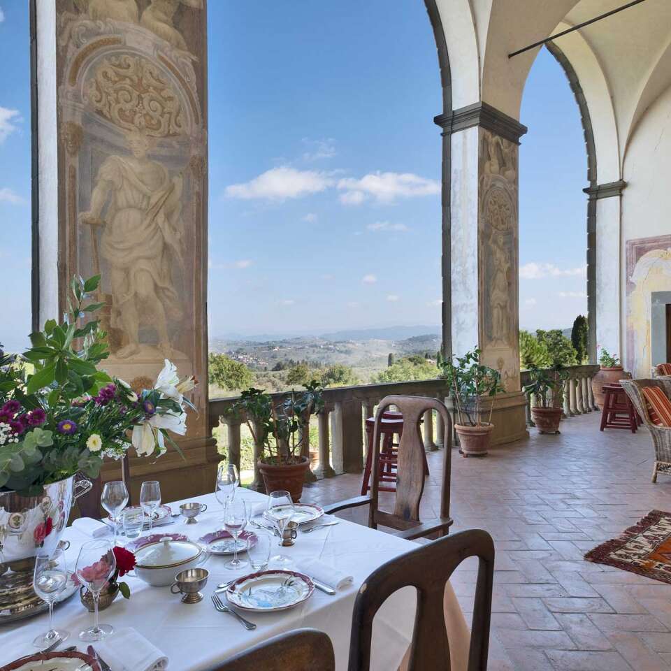 alfresco dining area