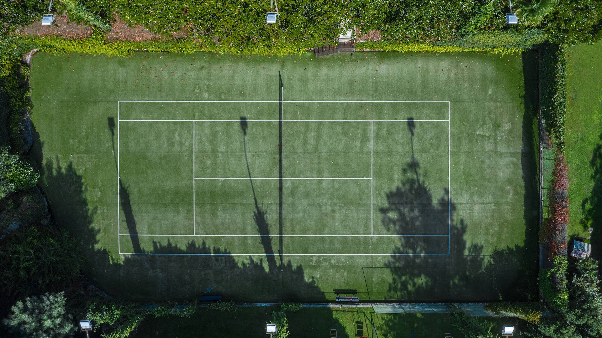 private tennis court