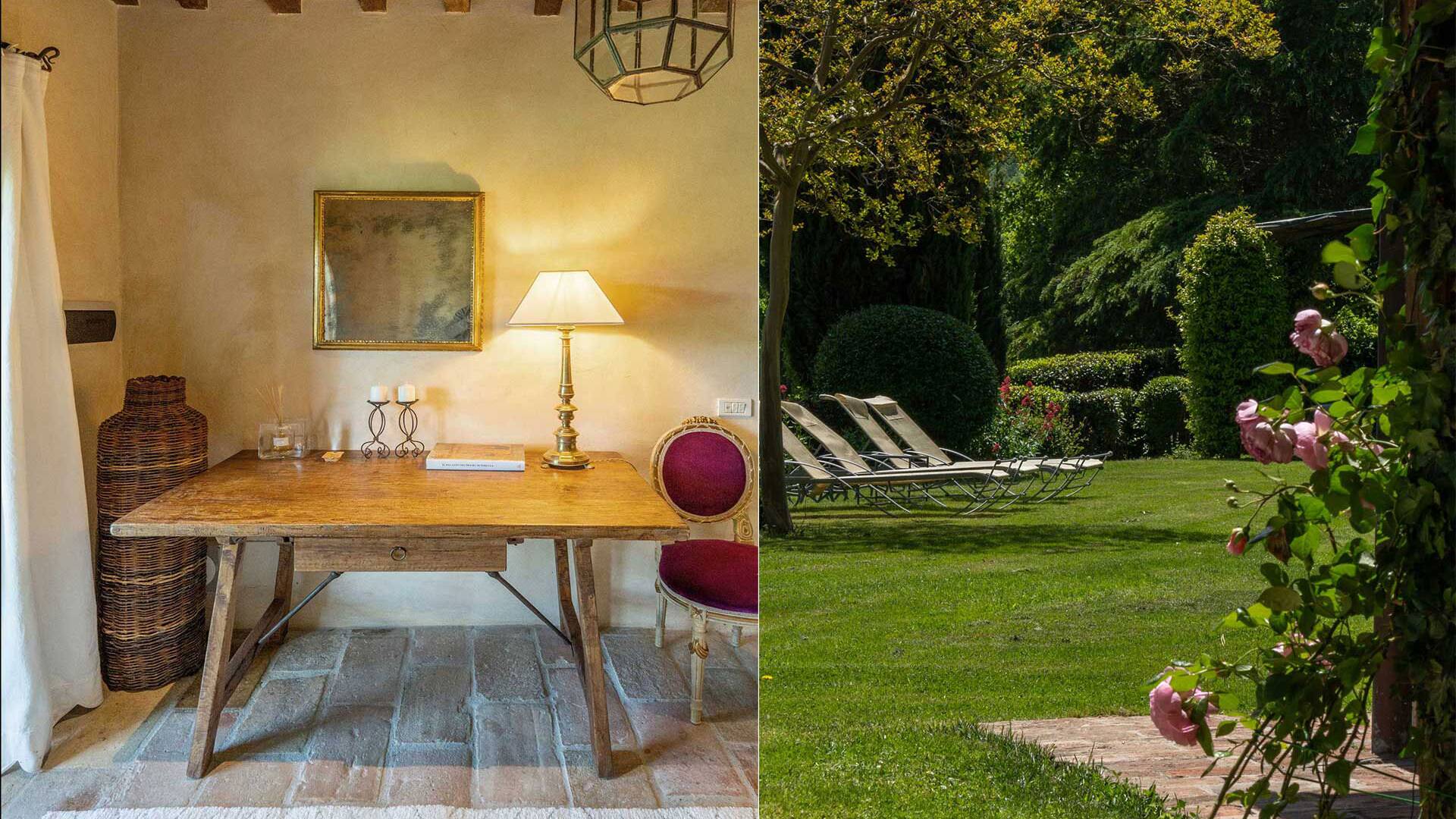 luxury family vacation villa for rent in Umbria, Tuscany border