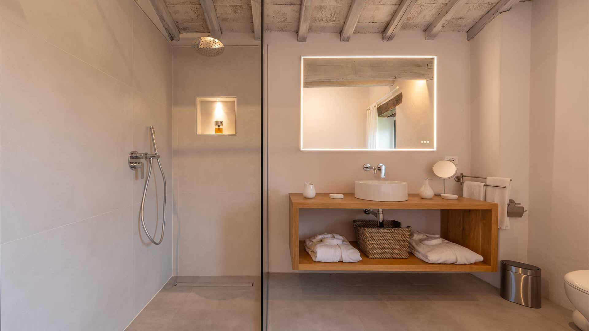 walk-in shower