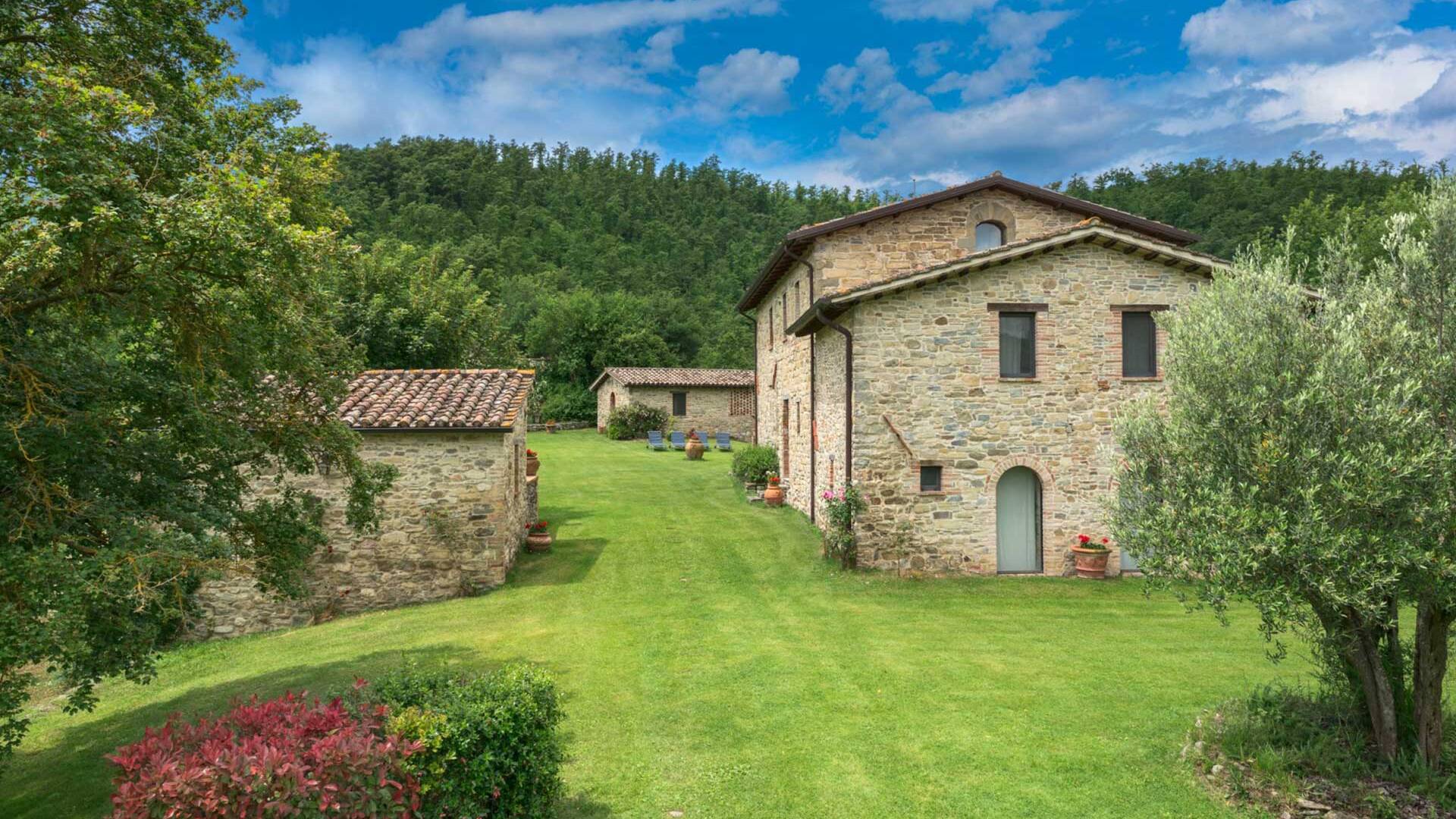 main villa and guest house