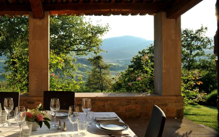 al fresco dining area