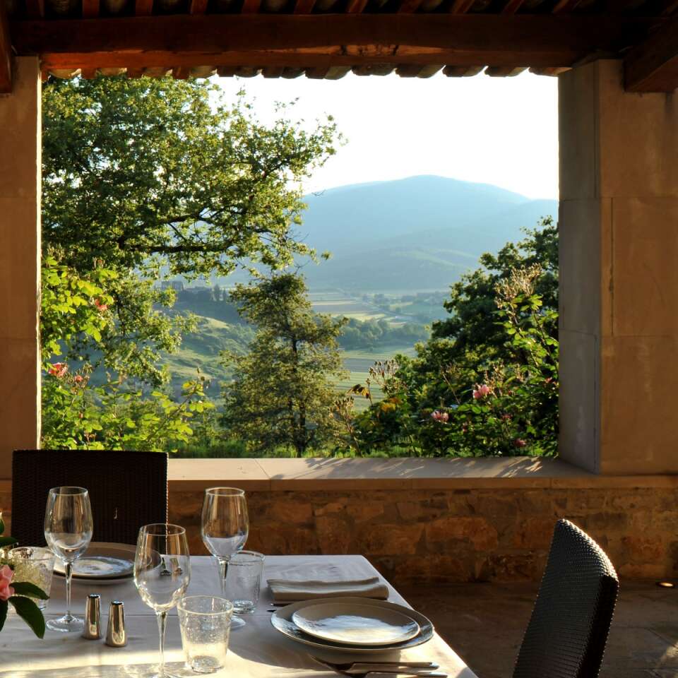 al fresco dining area