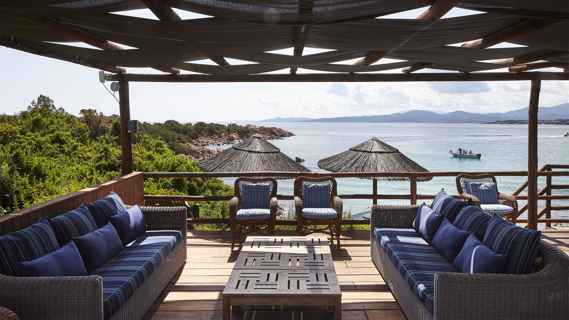 covered patio with sea view