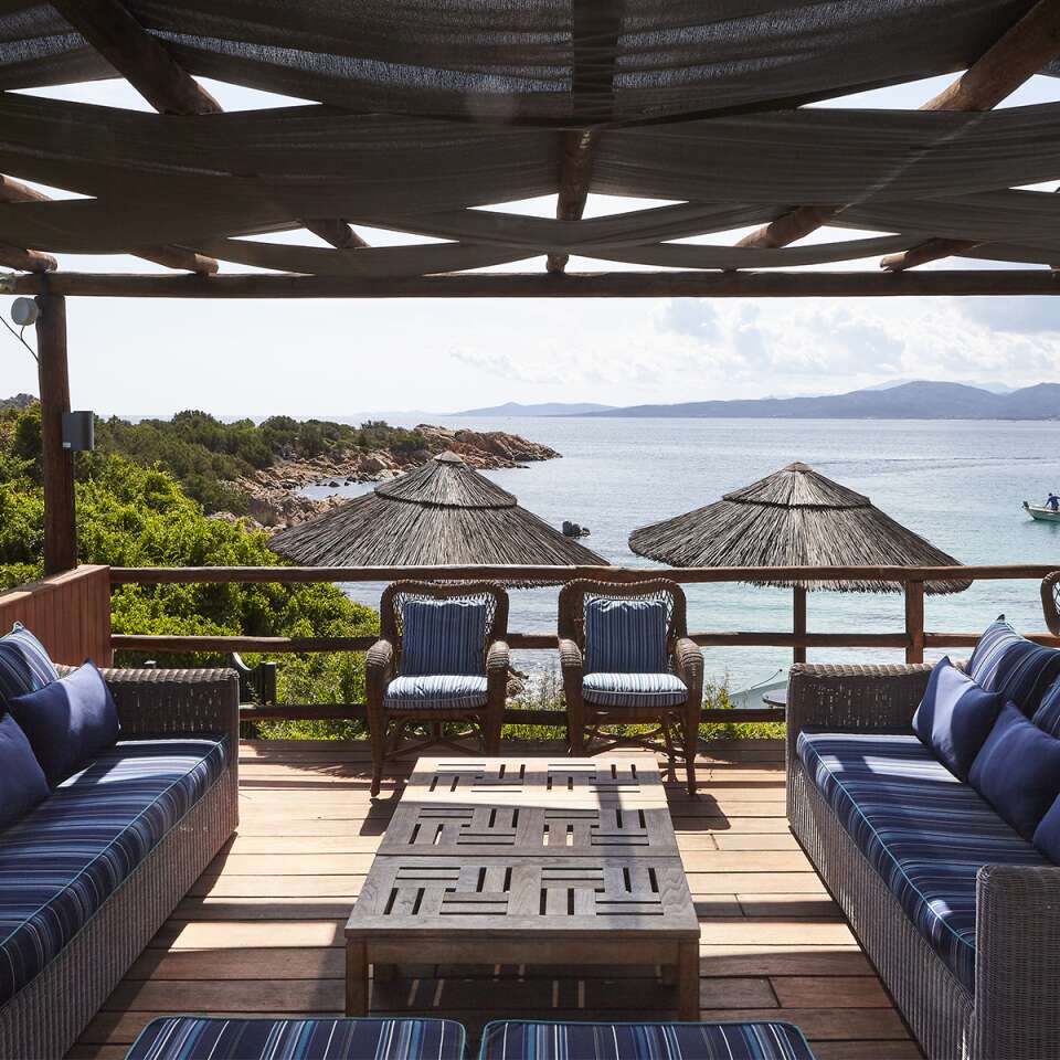 covered patio with sea view