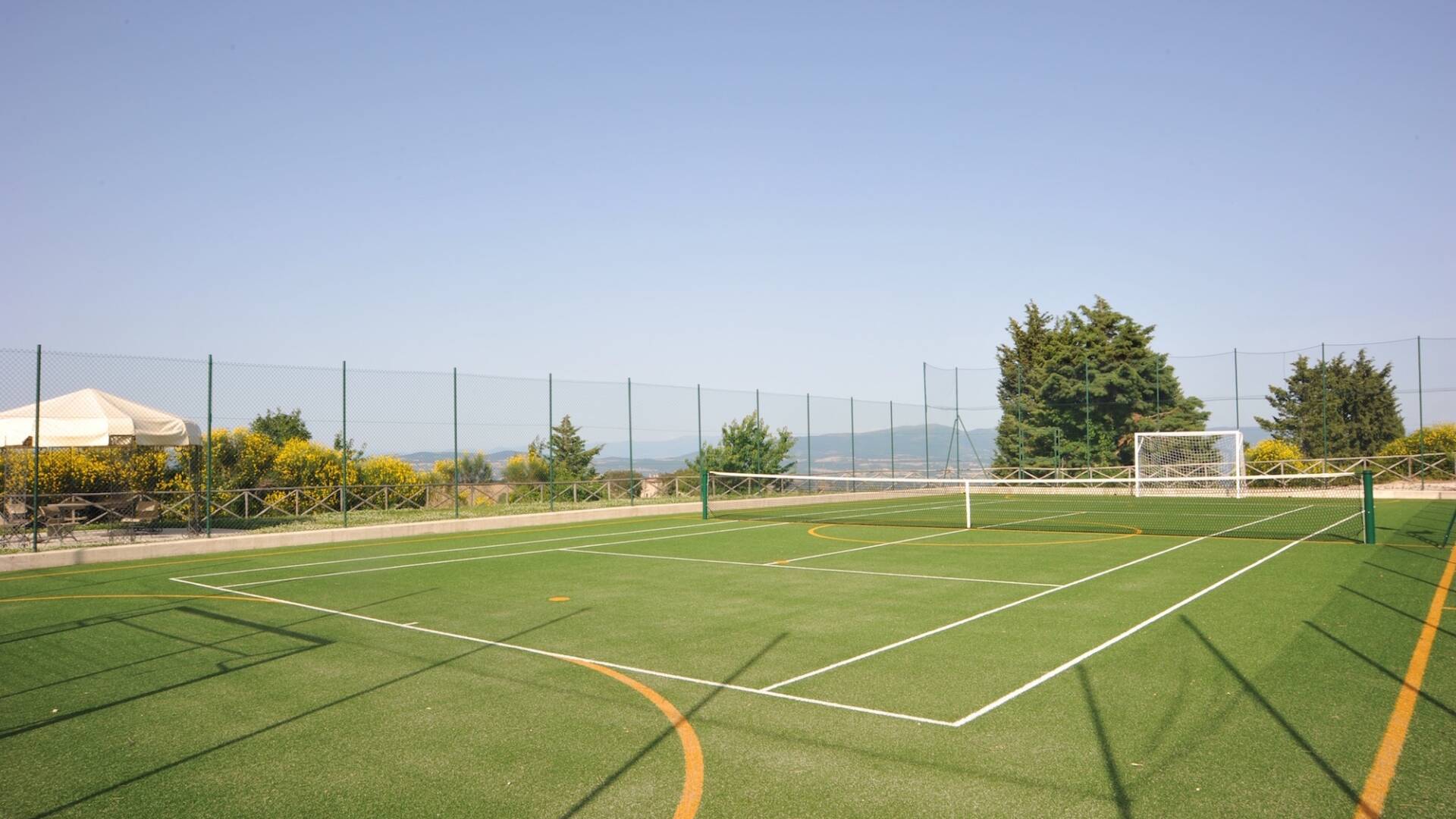 private tennis court