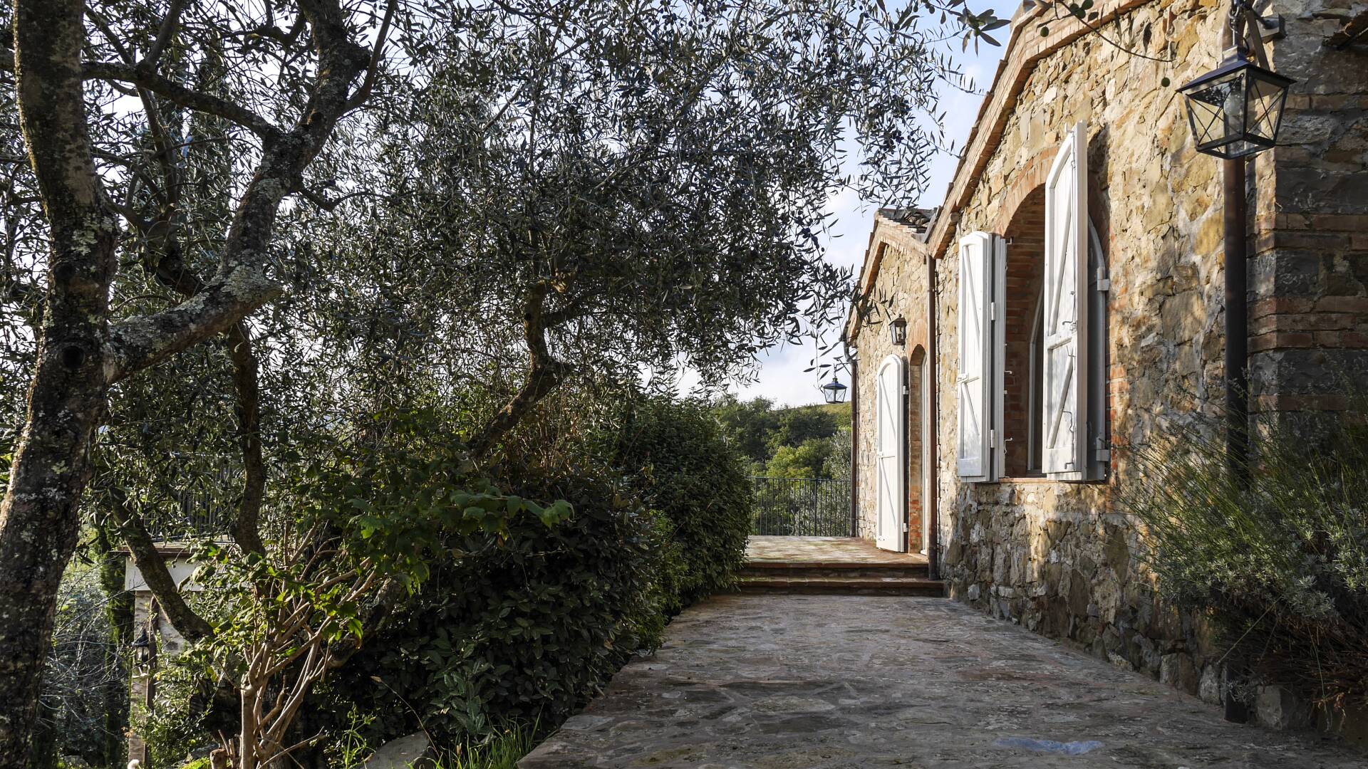 exit from main villa to terrace