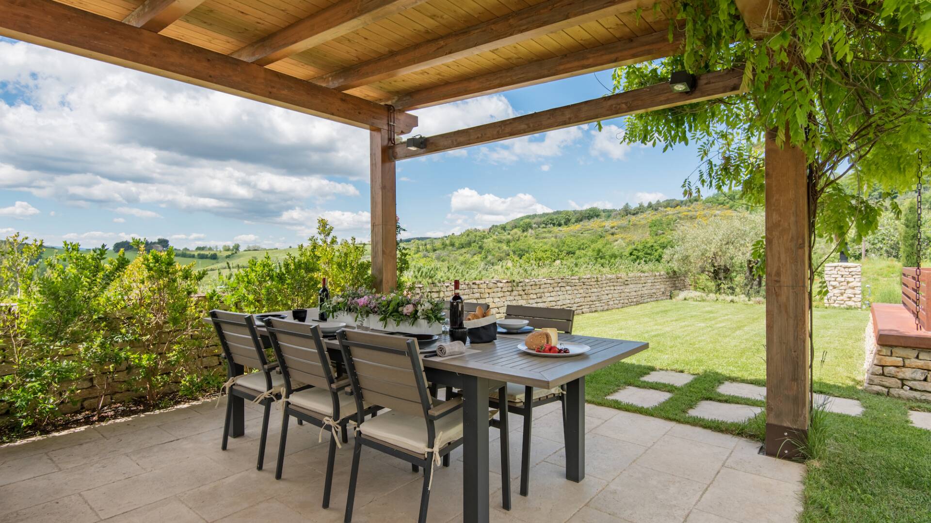 rooftop dining patio