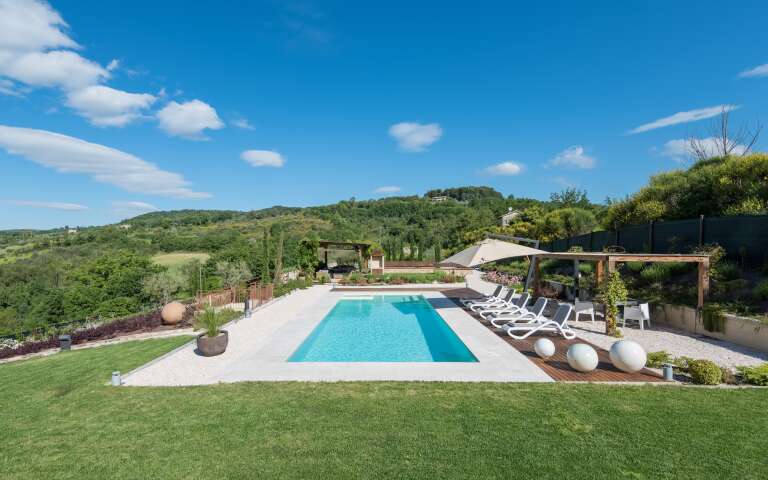 rooftop garden with pool