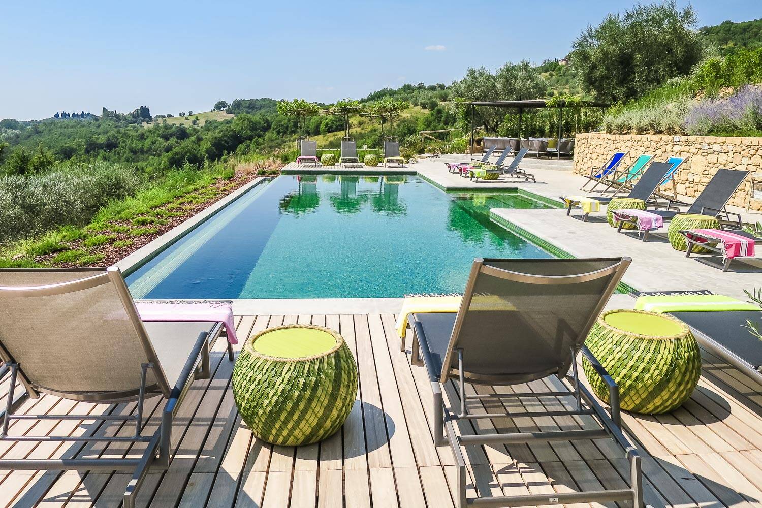 salt water infinity swimming pool