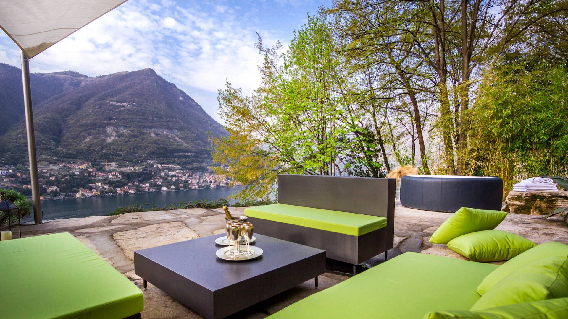 covered outdoor sitting area