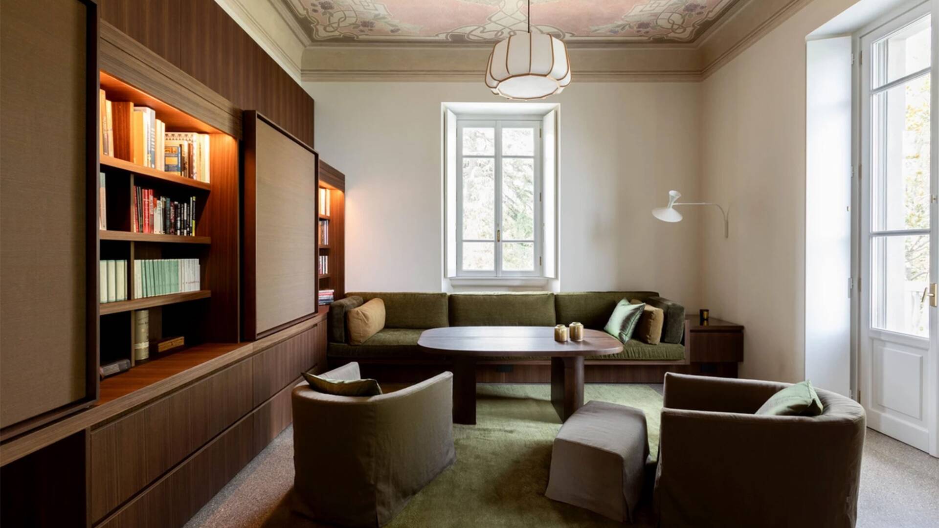 luxury villa Como Lake living space