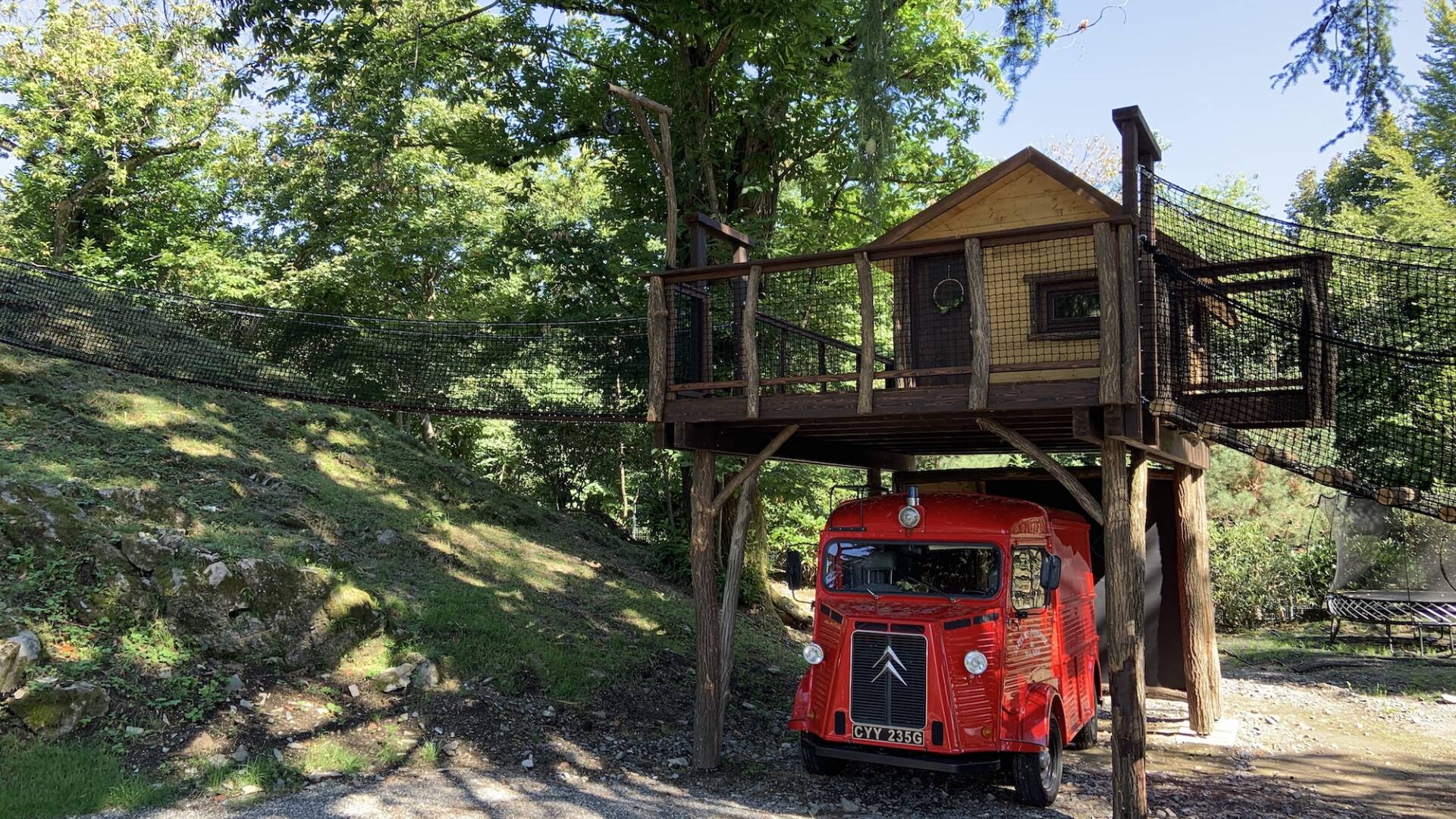 Luxury vacation villa Como Lake tree house playground