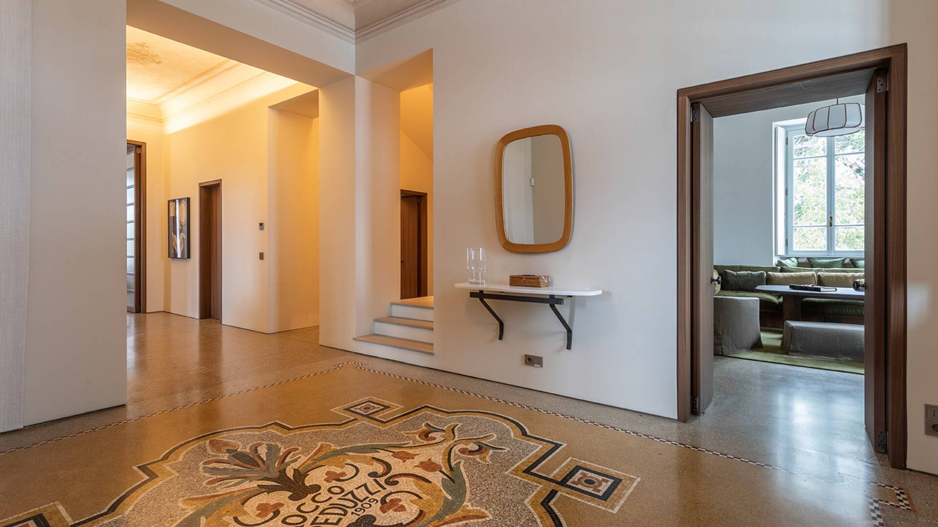 luxury villa Como lake ground floor entrance hall