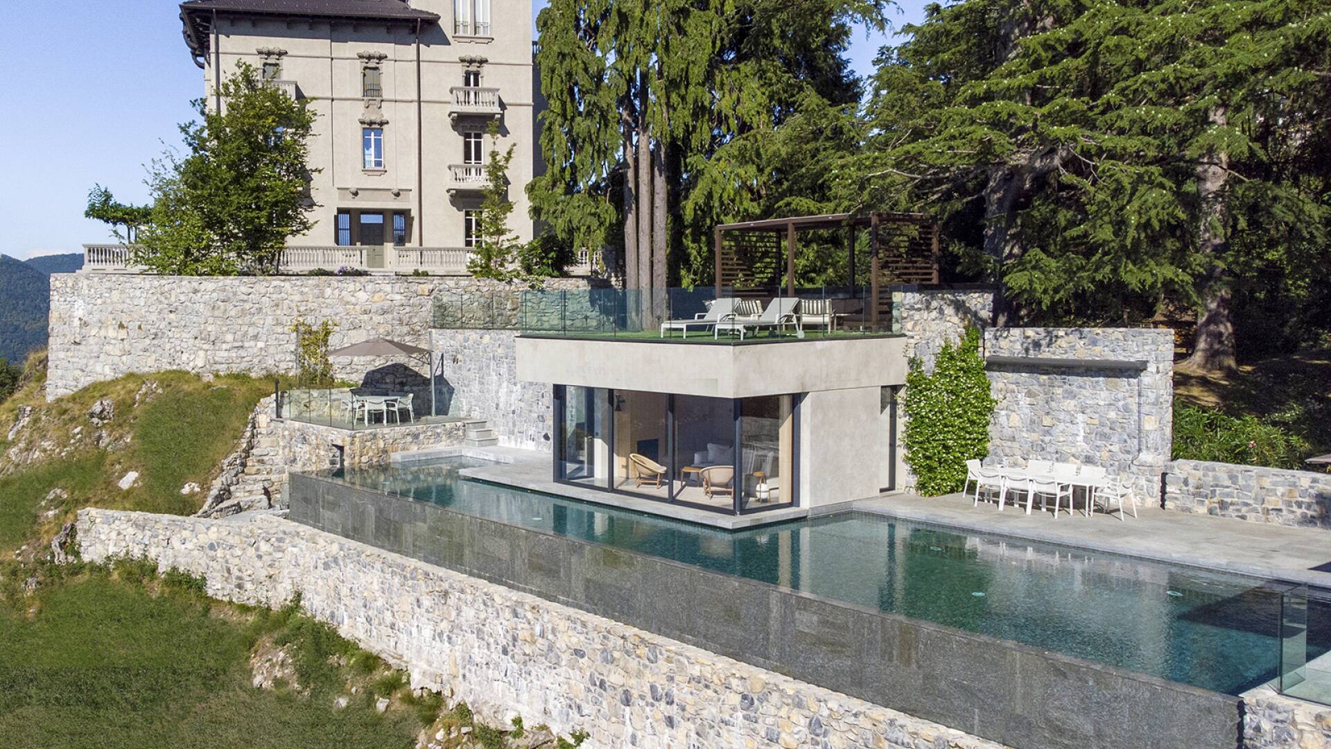 luxury vacation villa Como Lake outdoor 