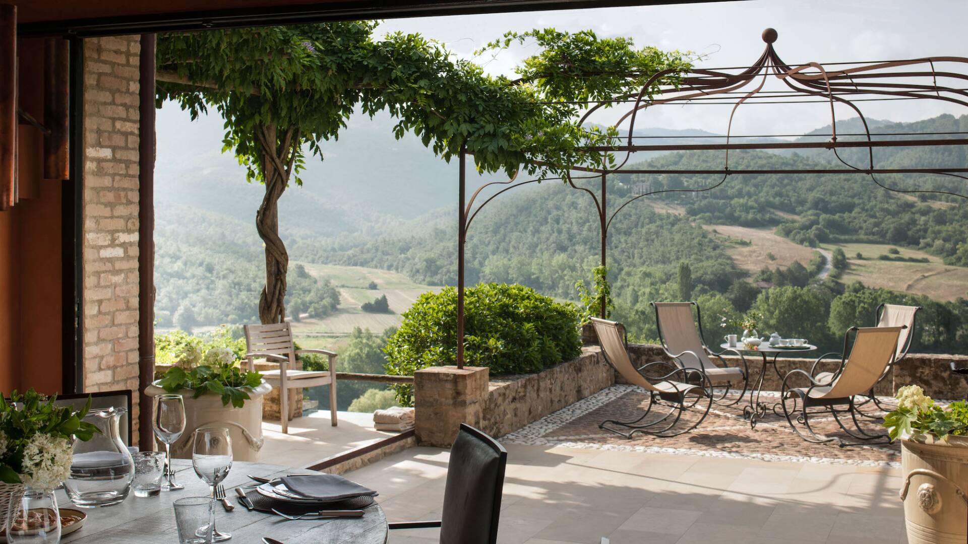 al fresco dining area