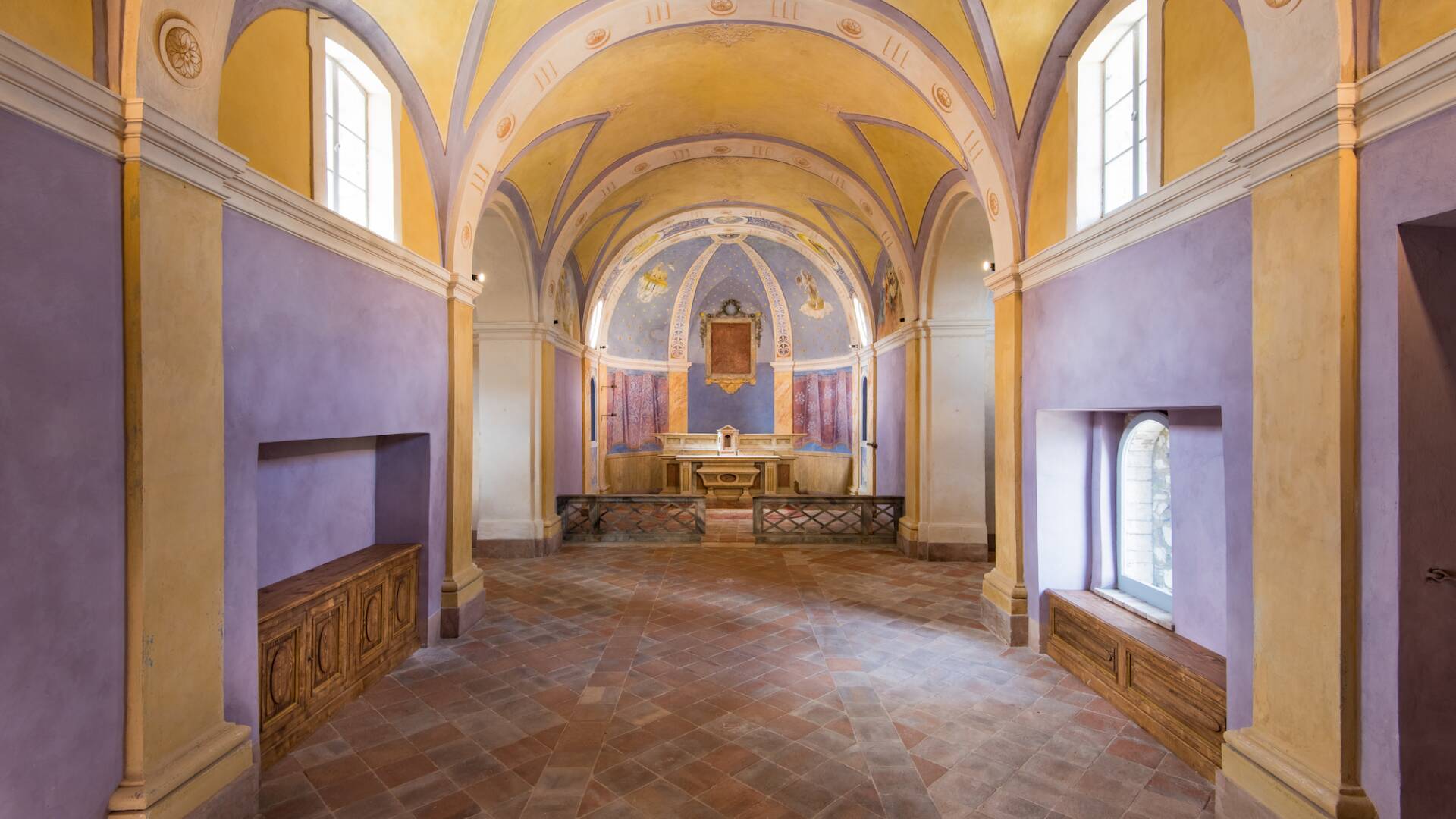 XI century church interior