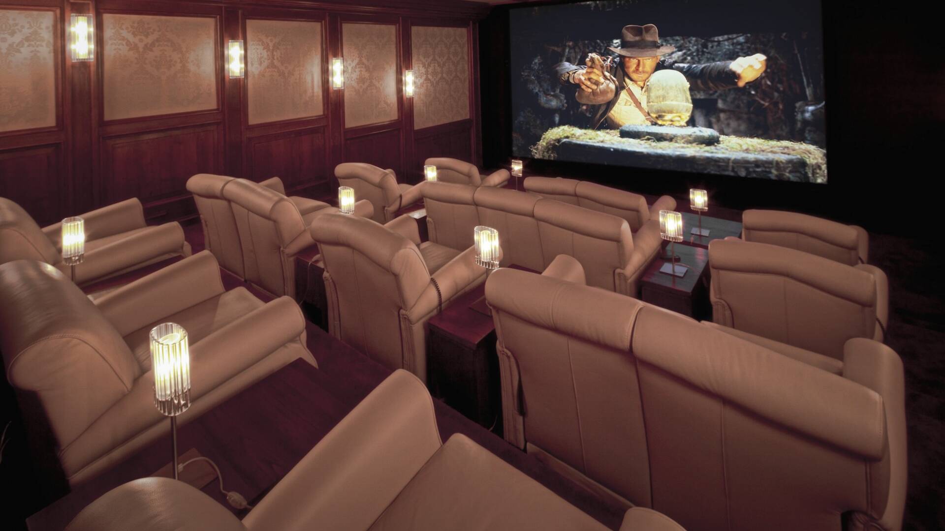 luxury Italian villa with private cinema