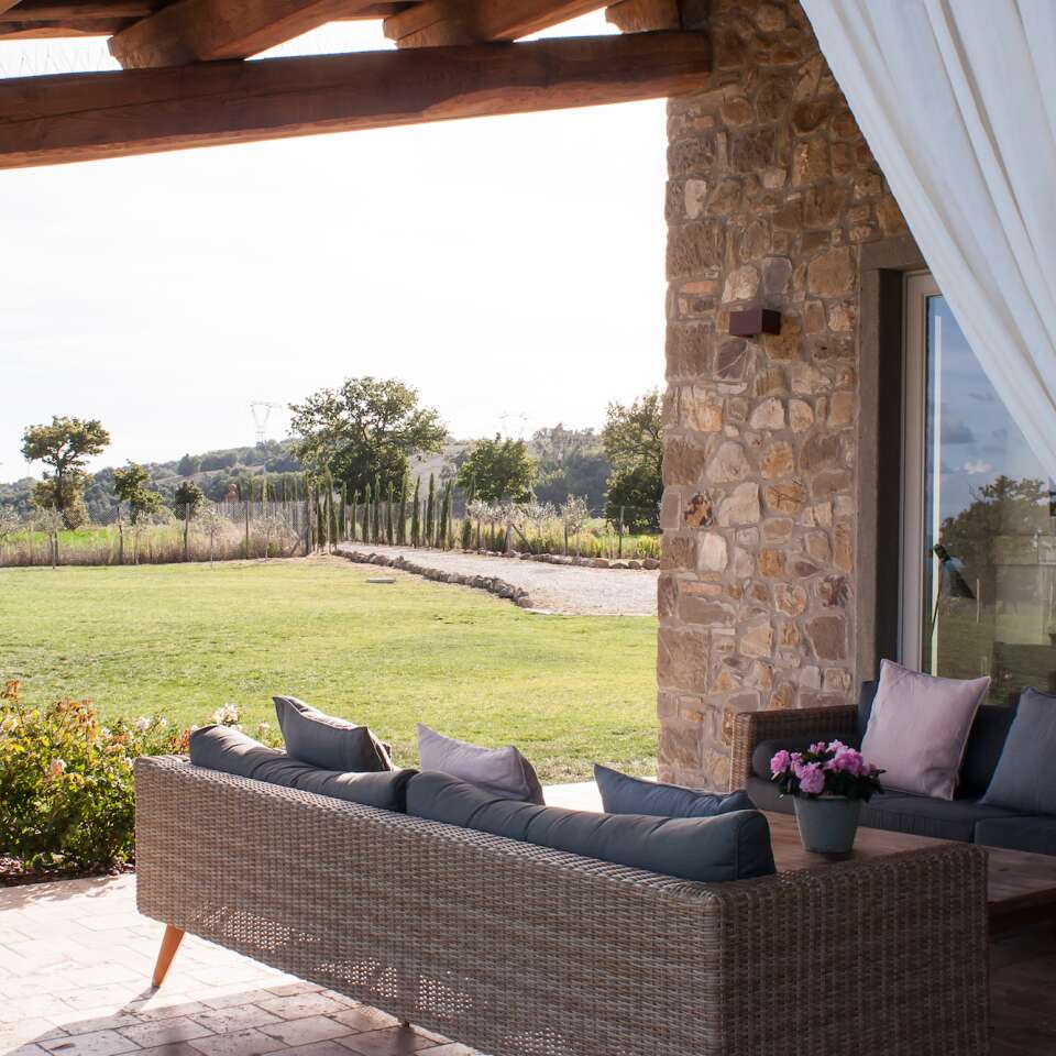 luxury vacation rentals in a contemporary Tuscan villa