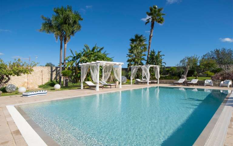 swimming pool and sun bathing area