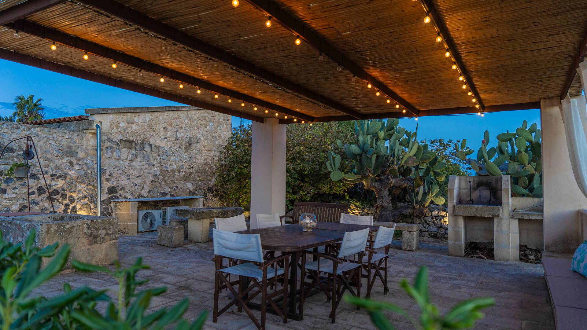 pergola with bbq 