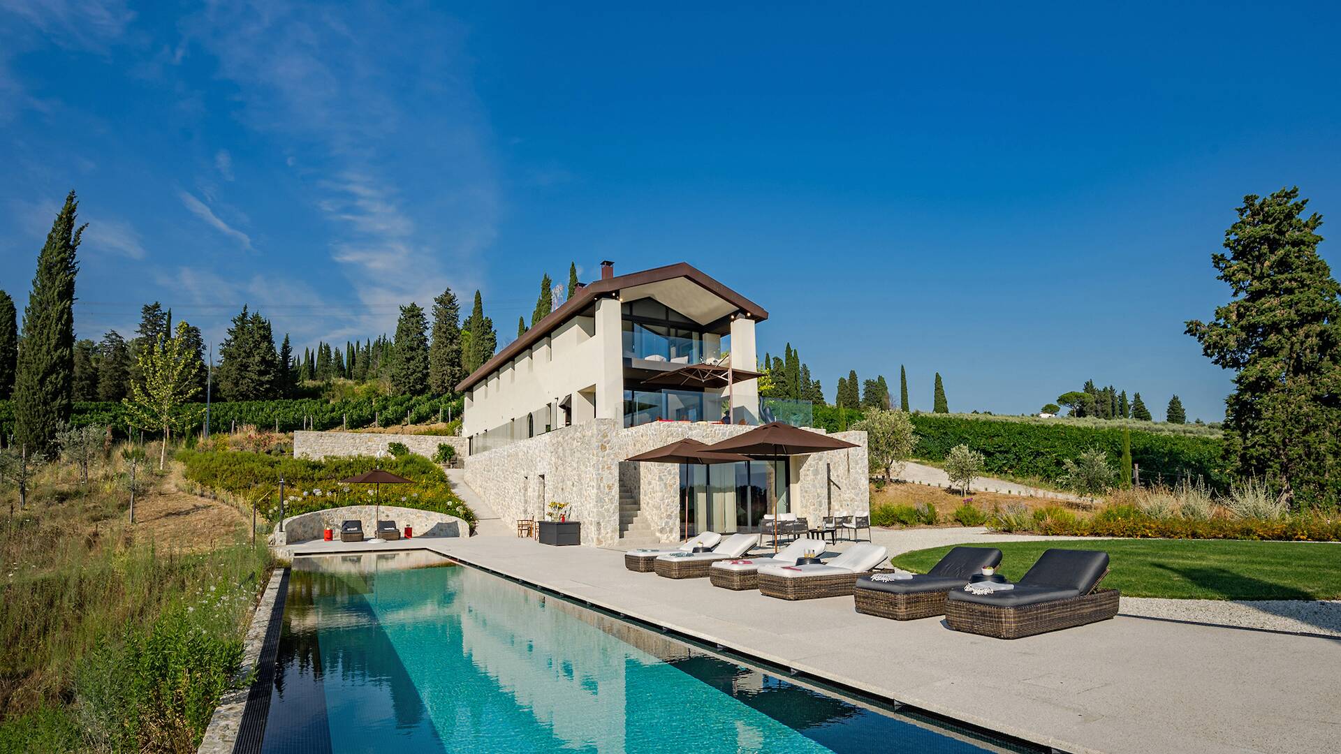 luxury villa Angioletto in Tuscany with private pool