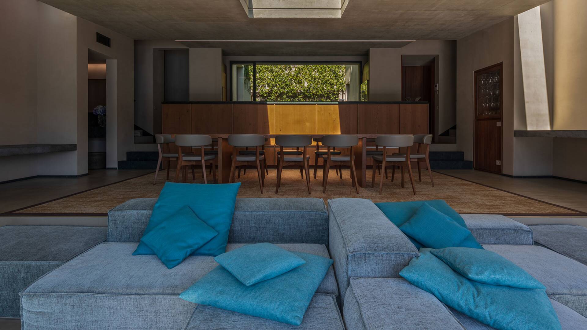 large and comfortable couch